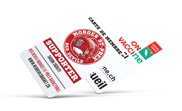 Example of a personalized PVC card