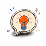 Illustration of a lightbulb symbolizing tips for creating personalized pins.