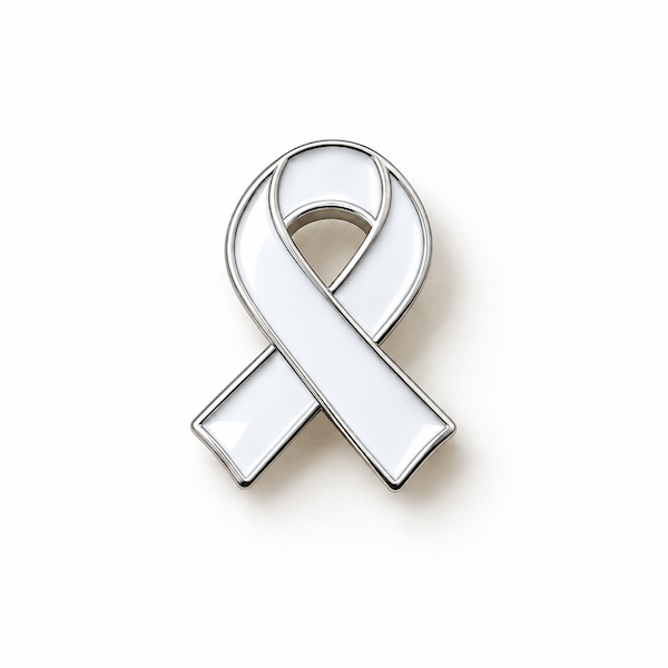 Pin's ruban blanc