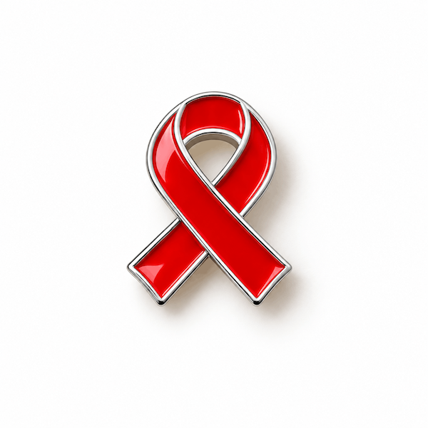 Pin's ruban rouge